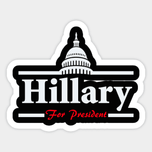 Hillary Clinton For President Sticker